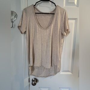 Women's Cream Short Sleeve Top